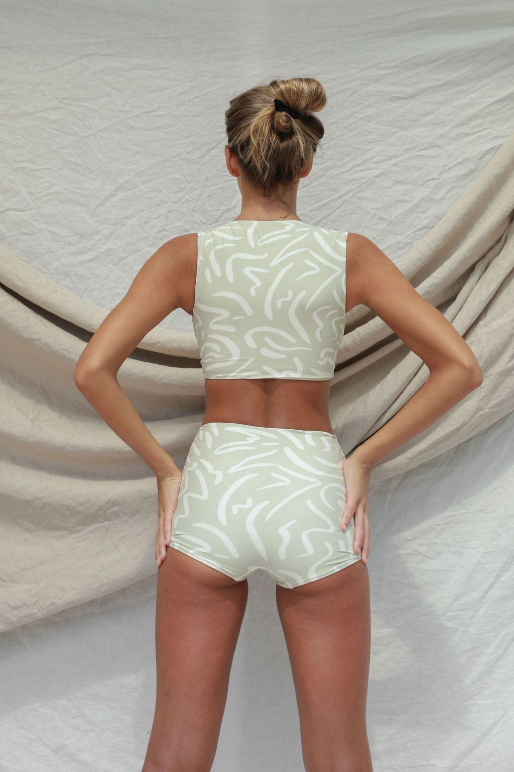 Rio Bikini Bottom - Aloe Lines Print sold by Stone Fox Swim product image thumbnail 5
