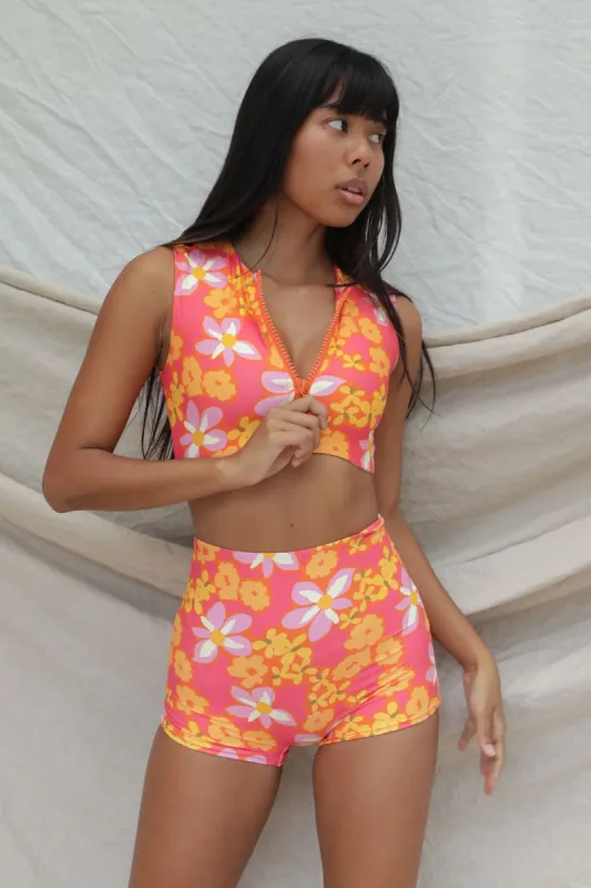 Mase Bikini Top - Lei Lei Print sold by Stone Fox Swim