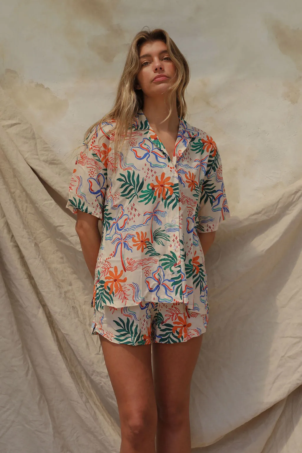 Zenni Linen Shirt - Island Hop sold by Stone Fox Swim product image thumbnail 5