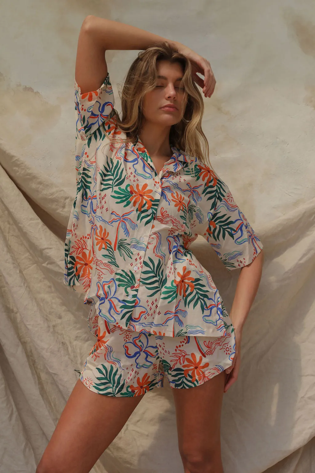 Zenni Linen Shirt - Island Hop sold by Stone Fox Swim product image thumbnail 4