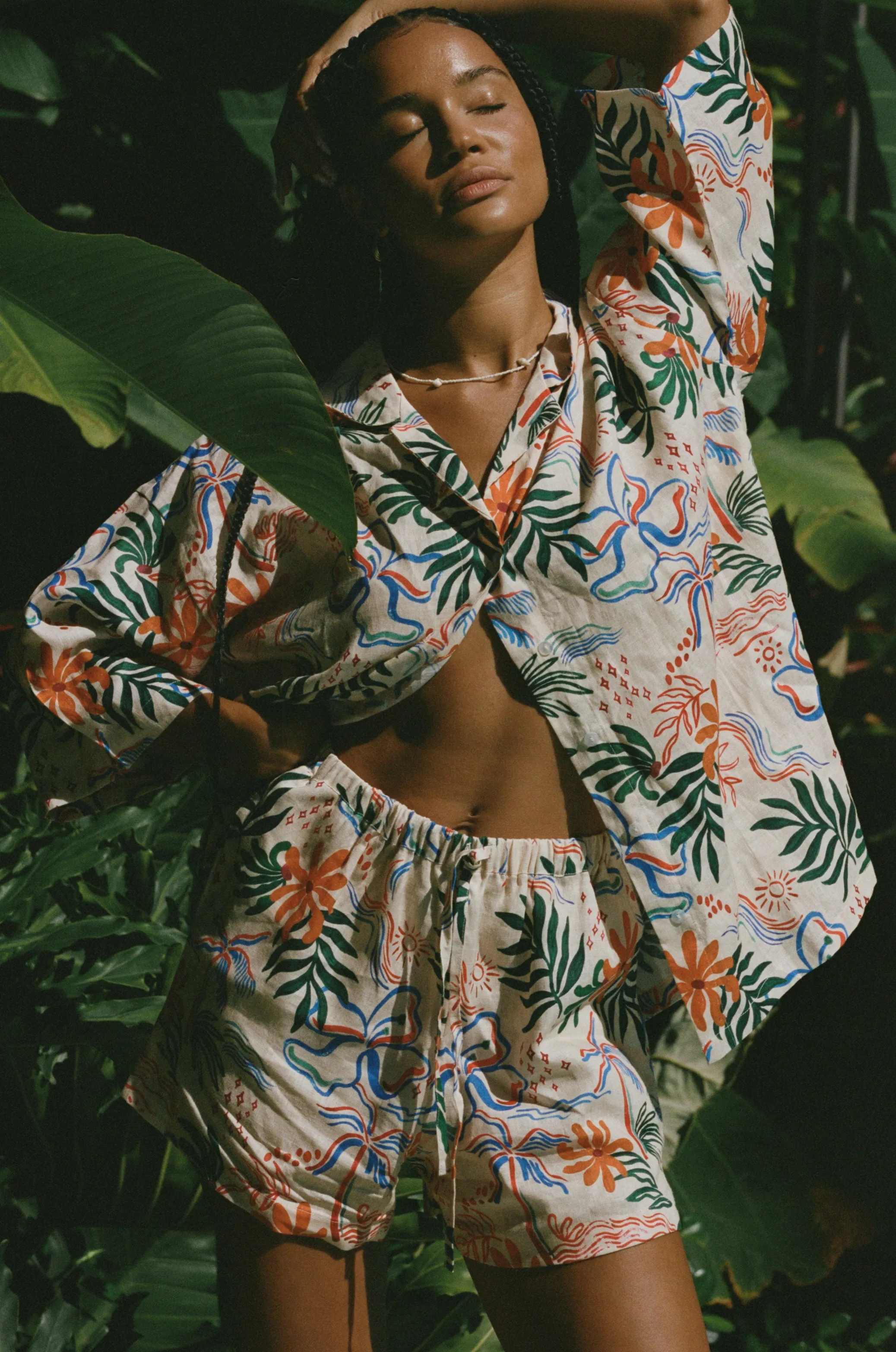 Zenni Linen Shirt - Island Hop sold by Stone Fox Swim