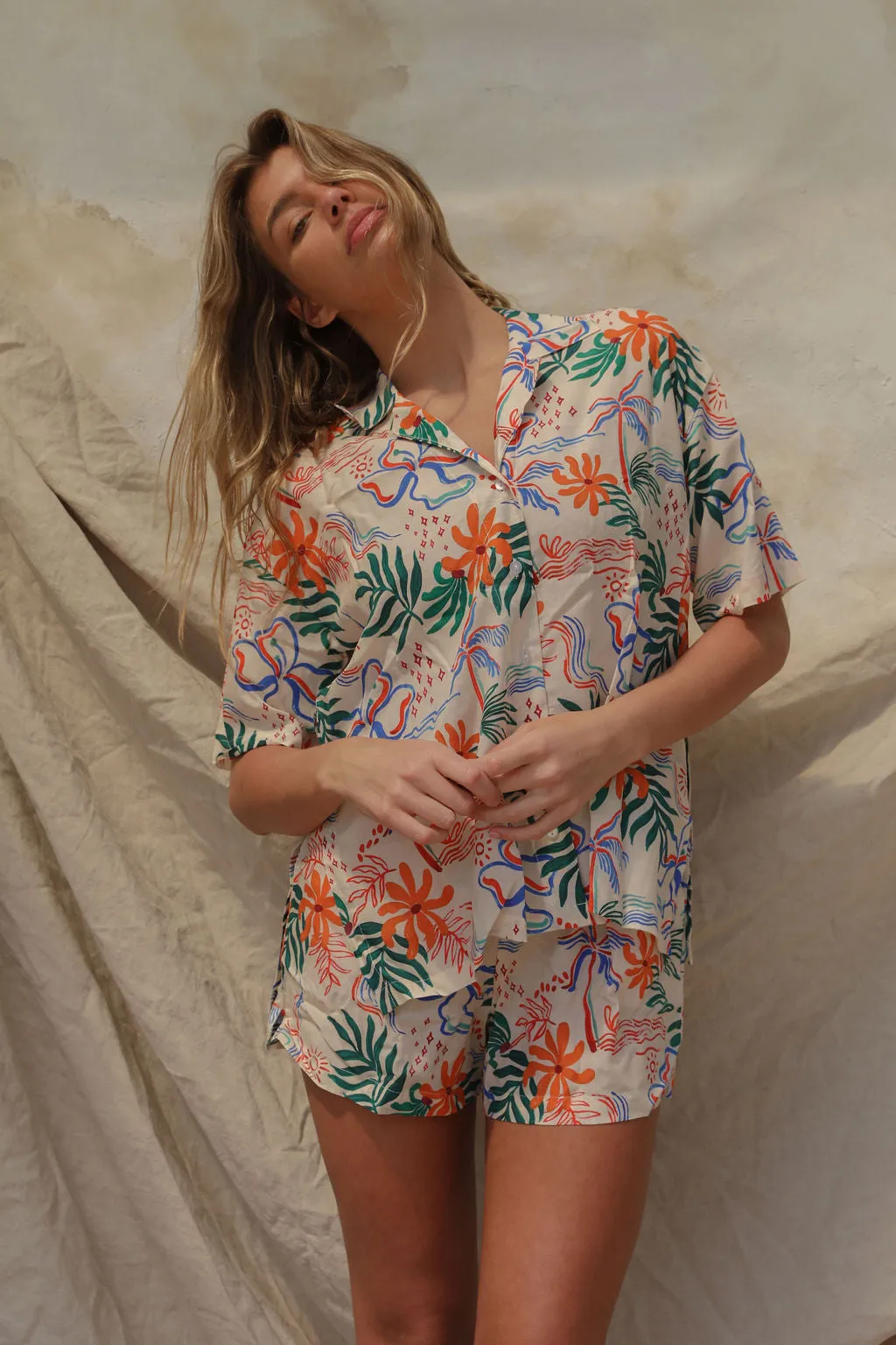 Zenni Linen Shirt - Island Hop sold by Stone Fox Swim product image thumbnail 3
