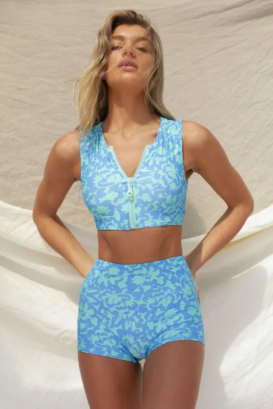 Mase Bikini Top - Ocean Bloom Print sold by Stone Fox Swim