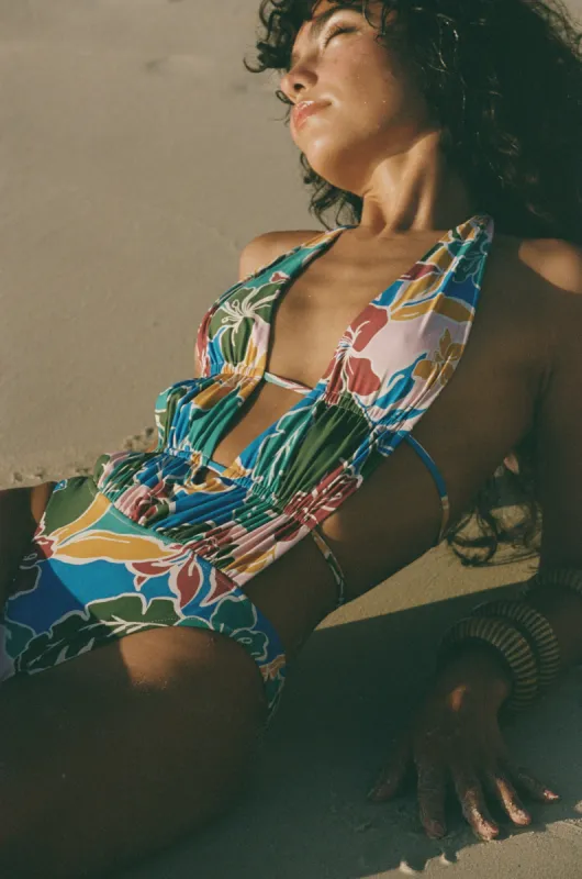 Lucia One Piece Swimsuit - Fiesta Floral sold by Stone Fox Swim