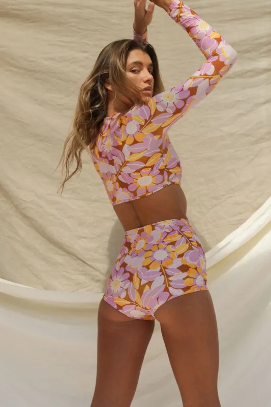 Rio Bikini Bottom - Retro Bloom Print sold by Stone Fox Swim