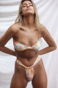 Bijou Bikini Bottom - Floral Print sold by Stone Fox Swim
