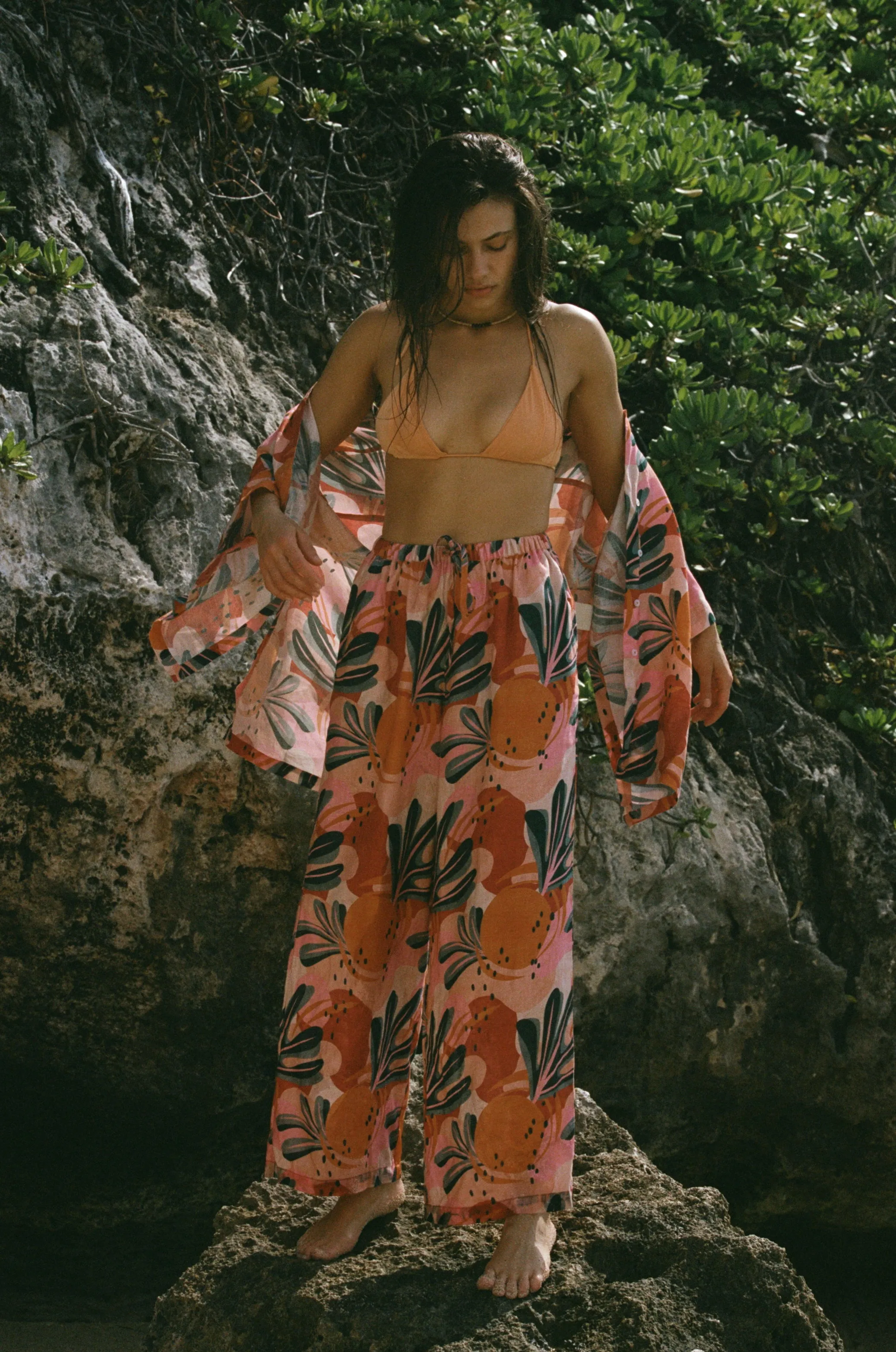 Gita Linen Pant - Siesta sold by Stone Fox Swim