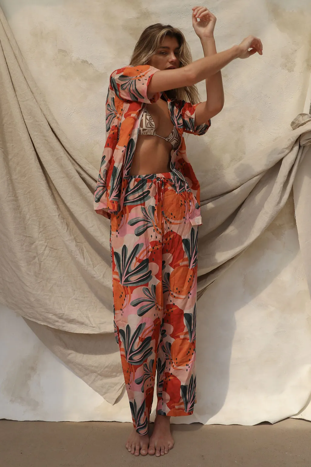 Gita Linen Pant - Siesta sold by Stone Fox Swim product image thumbnail 3