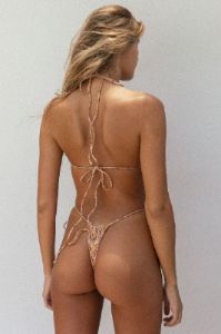 River Bikini Bottom - Honey Ditsy Print sold by Stone Fox Swim