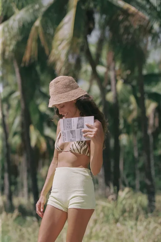 Rio Bikini Bottom - Pomelo Terry sold by Stone Fox Swim