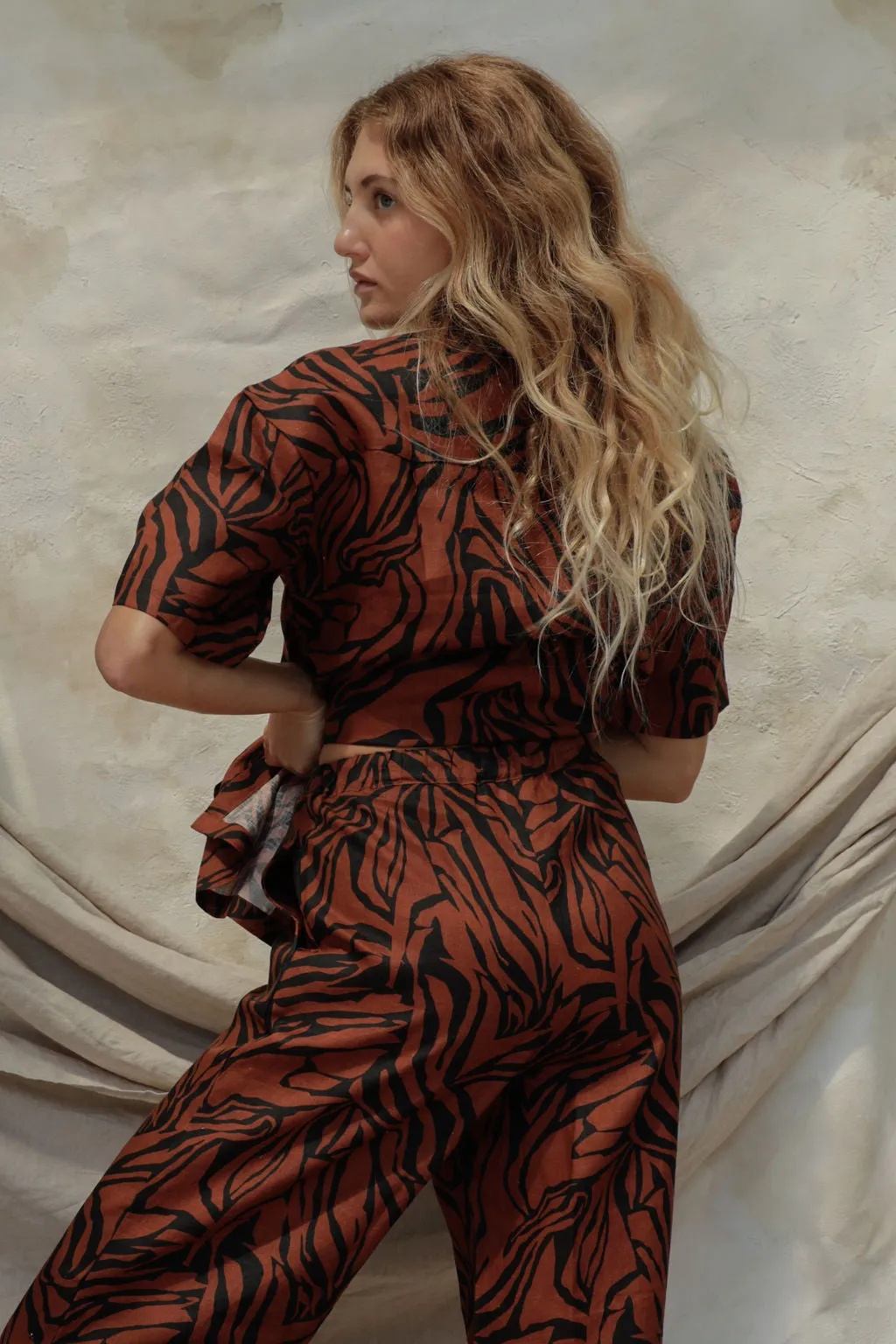 Gita Linen Pant - Bengal sold by Stone Fox Swim product image thumbnail 5