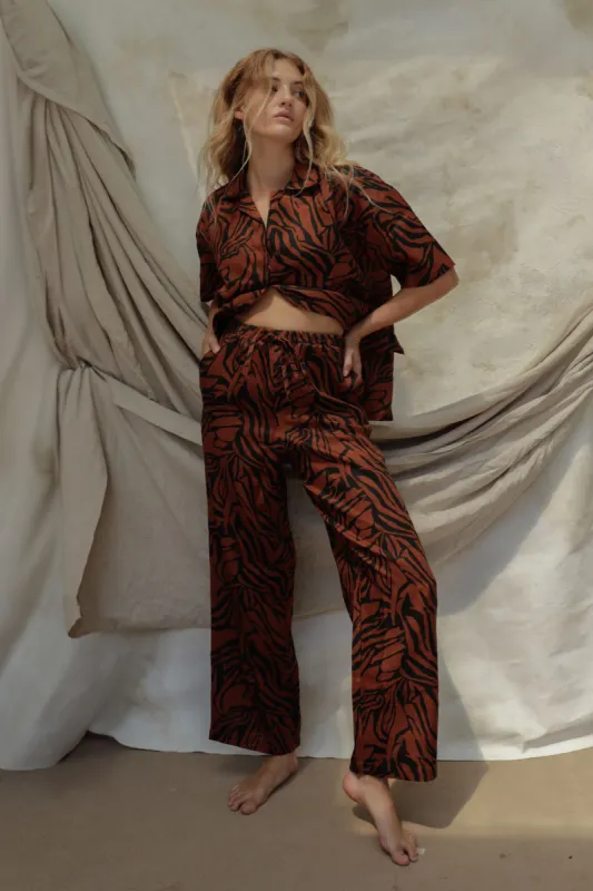 Gita Linen Pant - Bengal sold by Stone Fox Swim