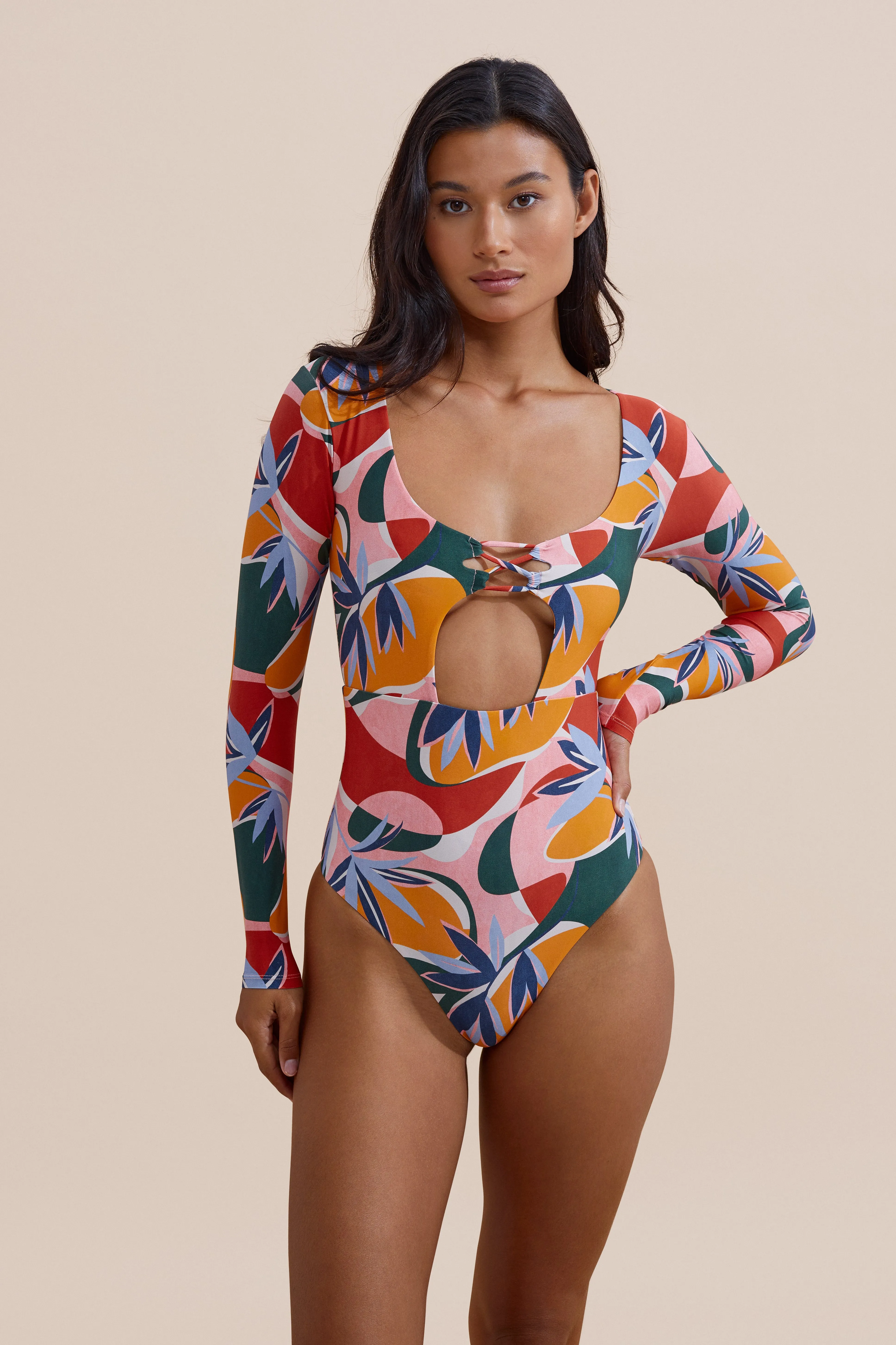 Suka Surf Suit - Botanical sold by Stone Fox Swim product image thumbnail 4