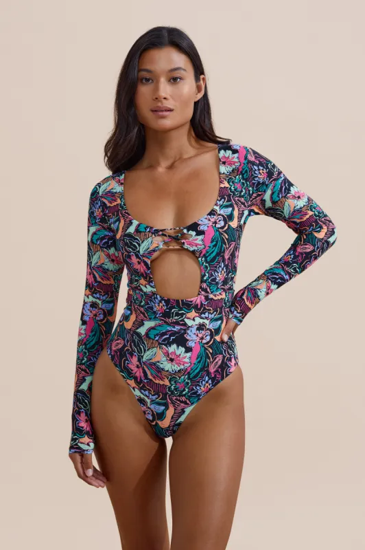 Suka Surf Suit - Tropical Sketch sold by Stone Fox Swim