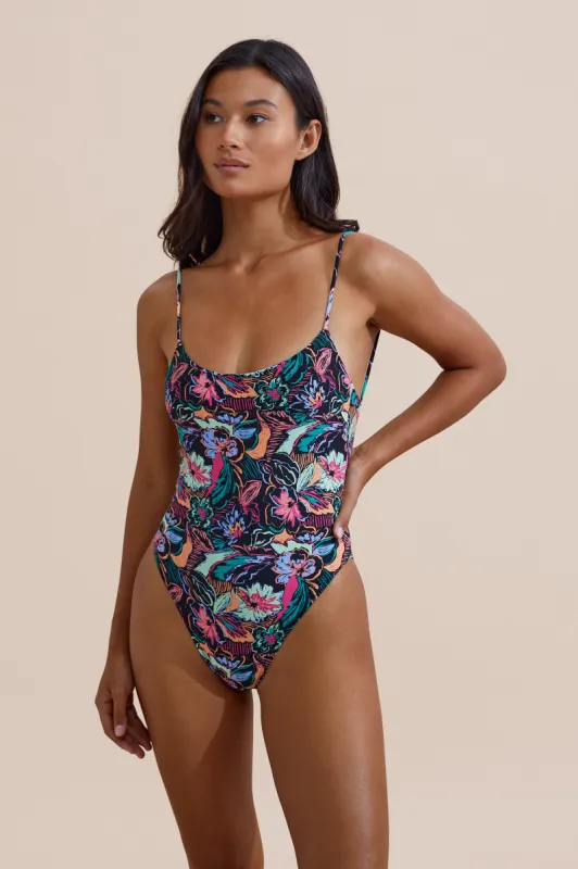 Surya One Piece - Tropical Sketch sold by Stone Fox Swim