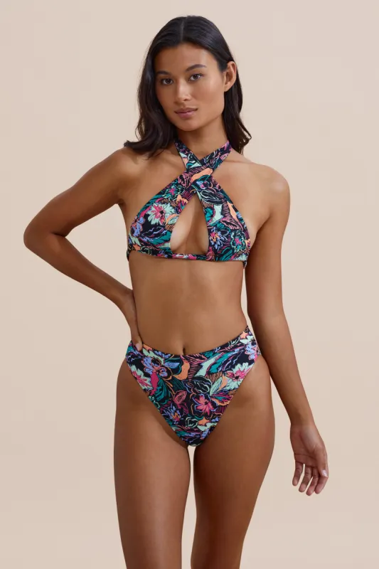 Rico Bikini Top - Tropical Sketch sold by Stone Fox Swim