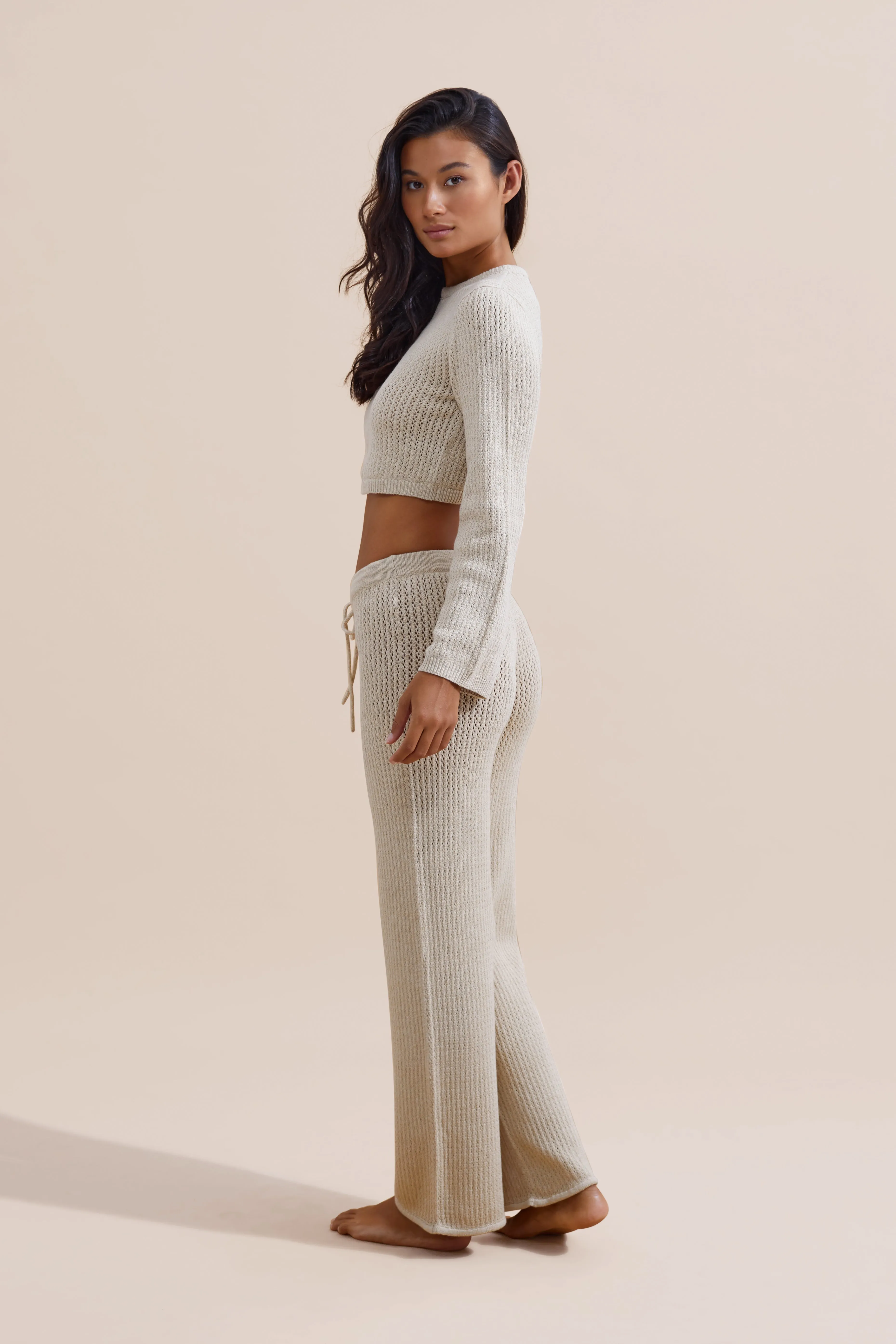 Jude Crochet Pant - Natural Crochet sold by Stone Fox Swim product image thumbnail 5