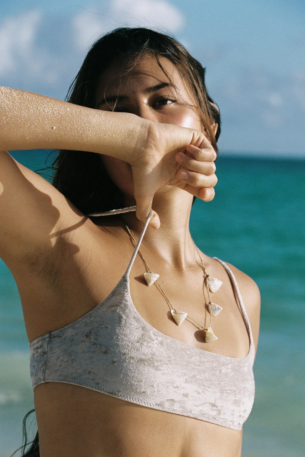 Sonny Bikini Top - Natural Velvet sold by Stone Fox Swim