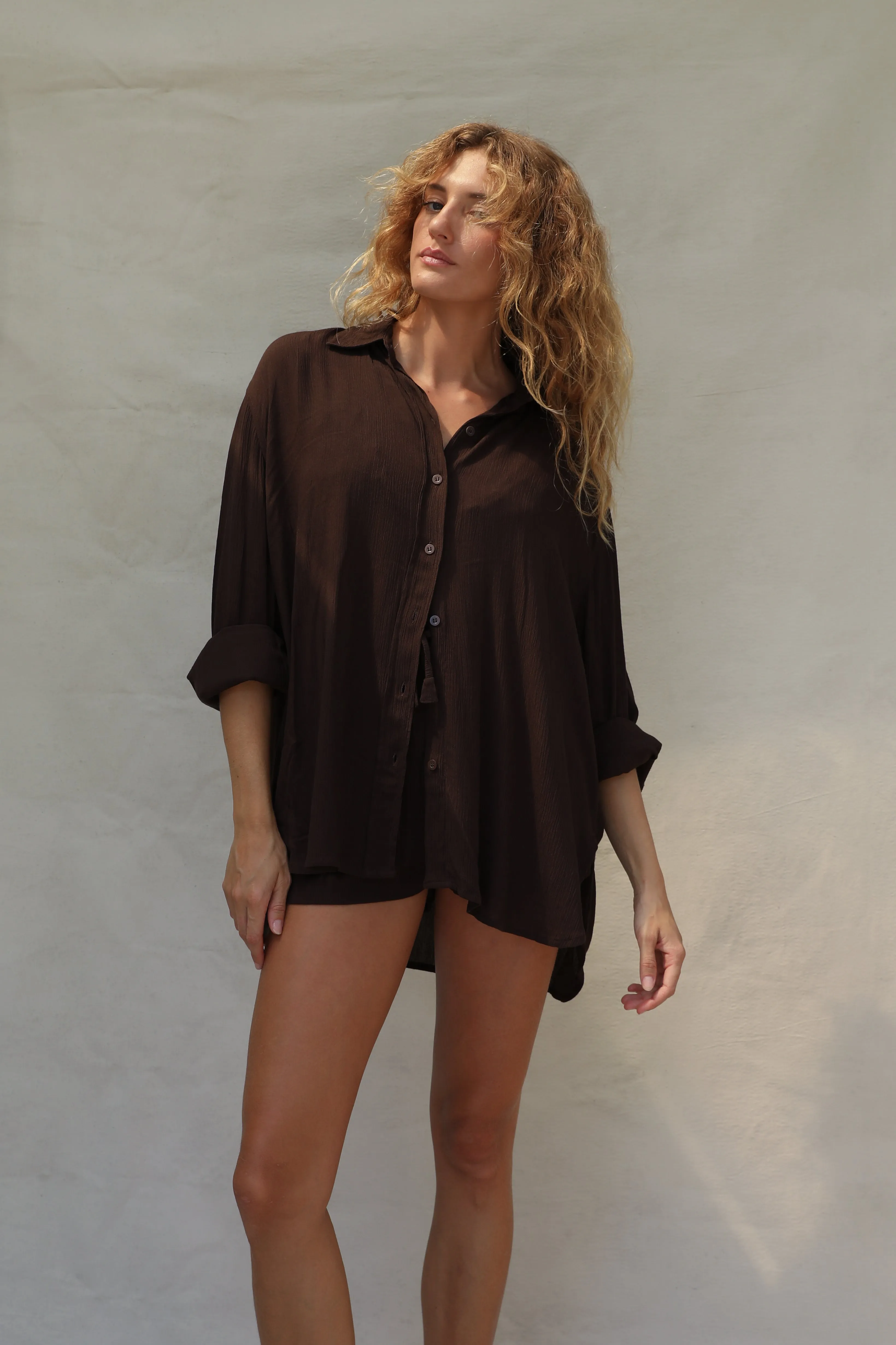 Layla Shirt - Cacao sold by Stone Fox Swim product image thumbnail 2