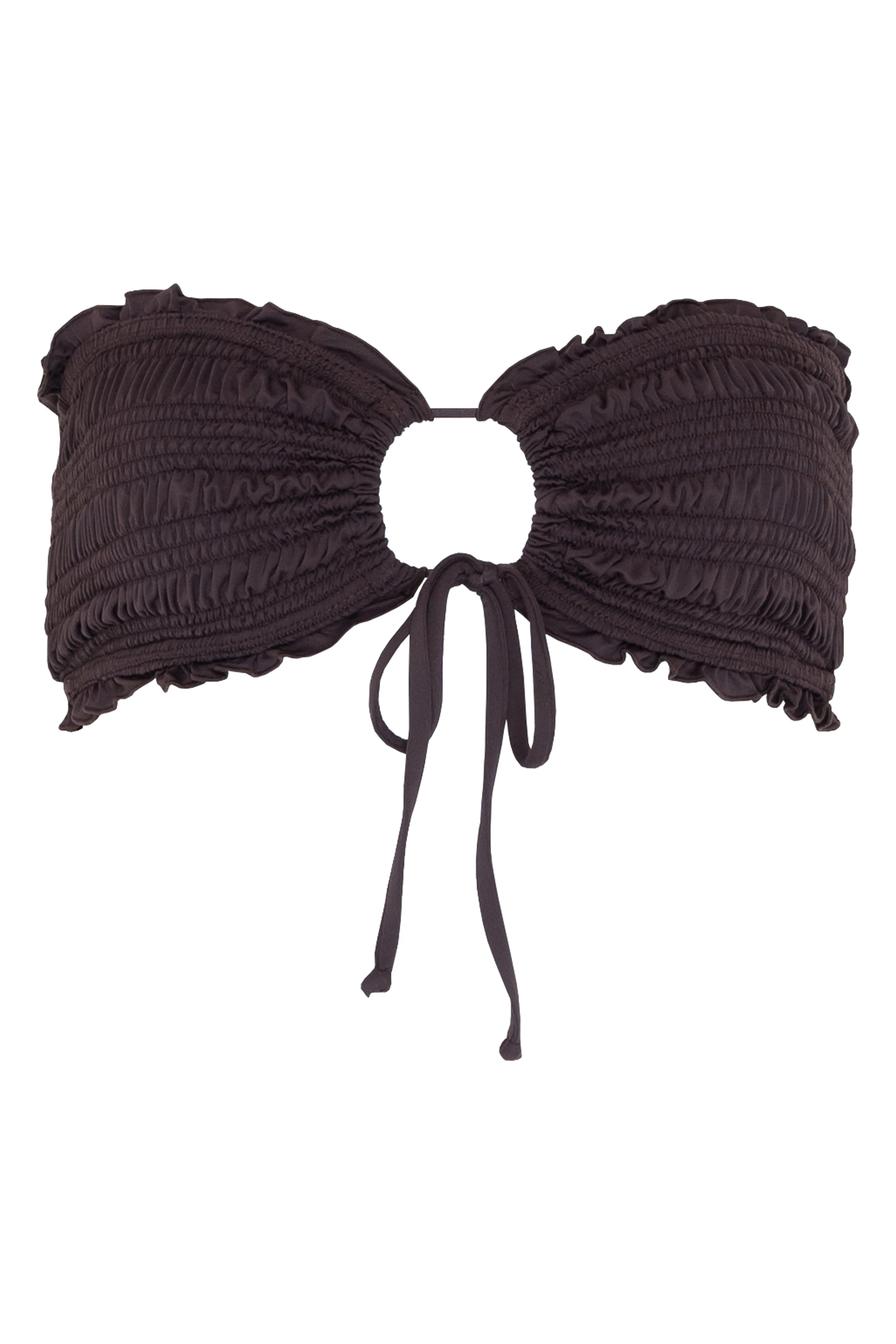 Cleo Bandeau Bikini Top - Cacao sold by Stone Fox Swim product image thumbnail 2