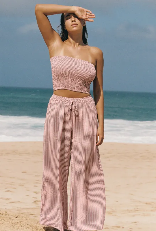 Flora Tube Top - Azalea Stripe sold by Stone Fox Swim