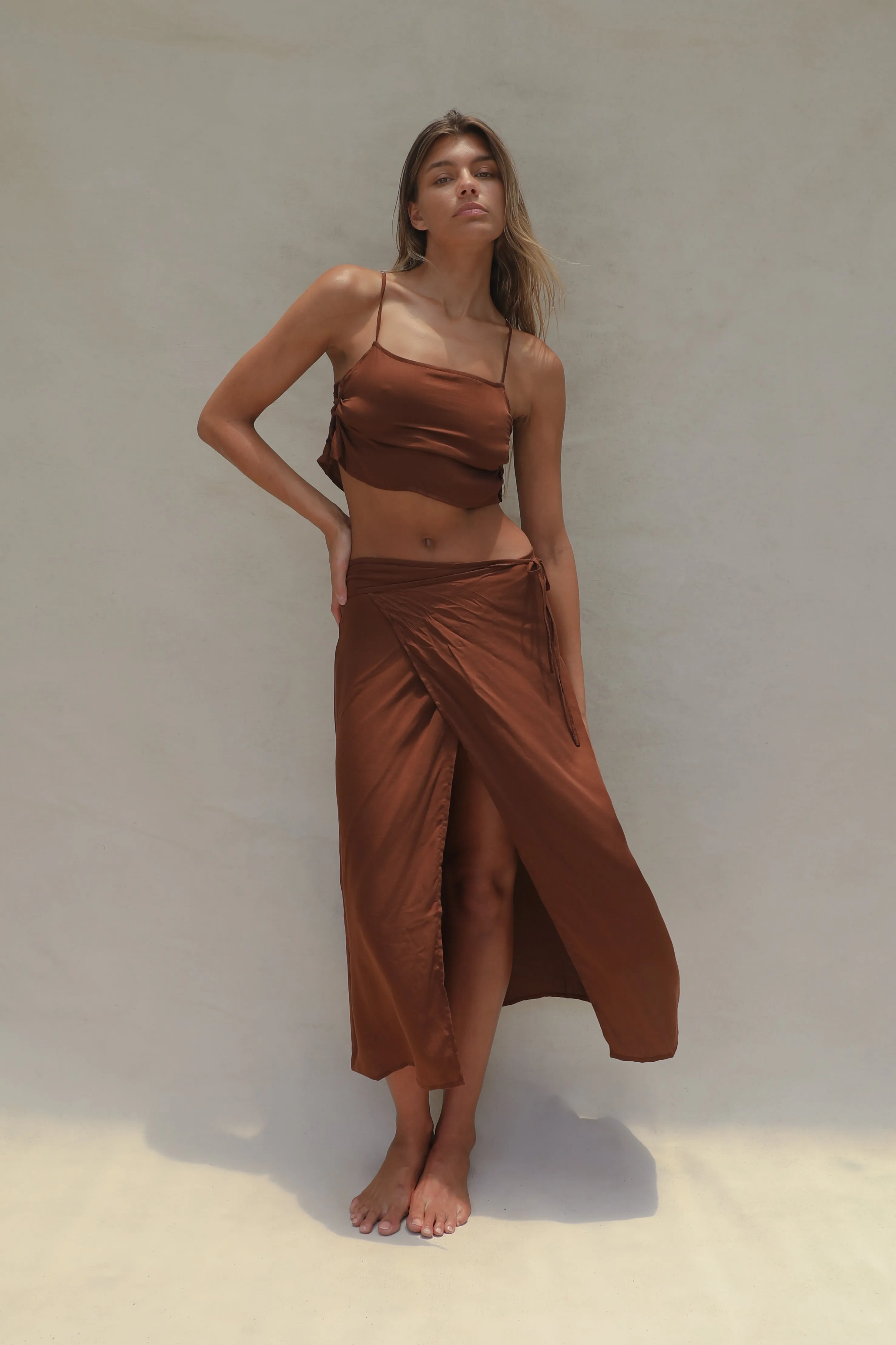 Holiday Wrap Skirt - Coconut Oil sold by Stone Fox Swim product image thumbnail 4