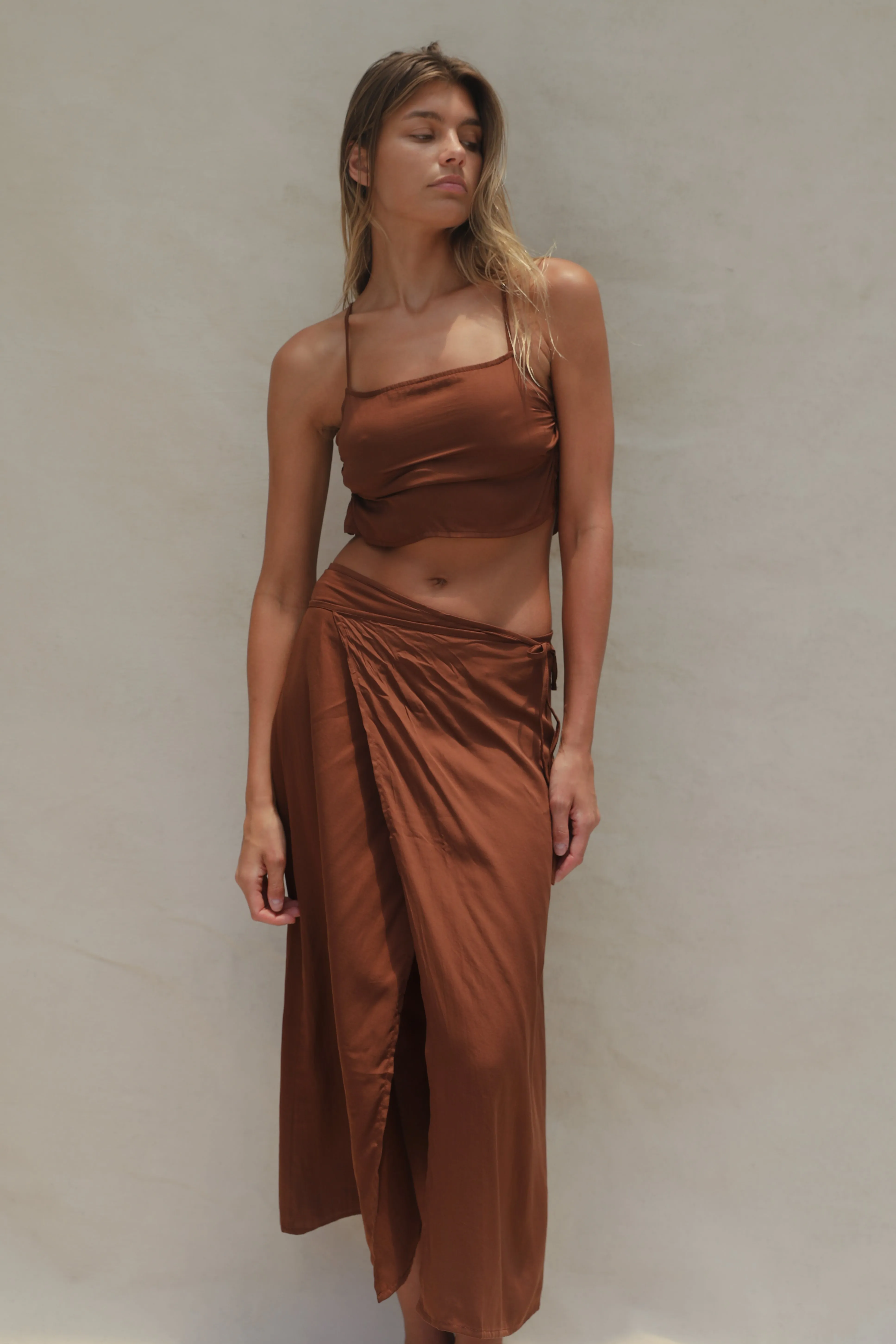 Holiday Wrap Skirt - Coconut Oil sold by Stone Fox Swim product image thumbnail 5