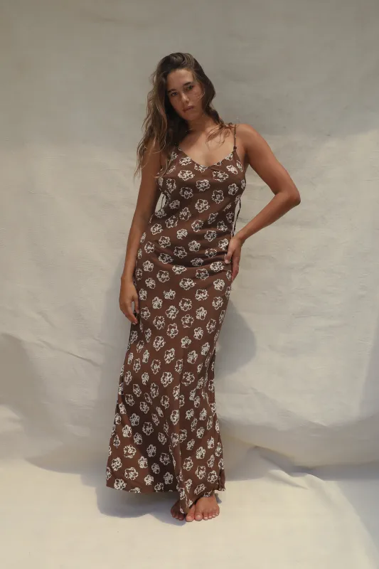 Alma Beaded Slip Dress - Mirage sold by Stone Fox Swim