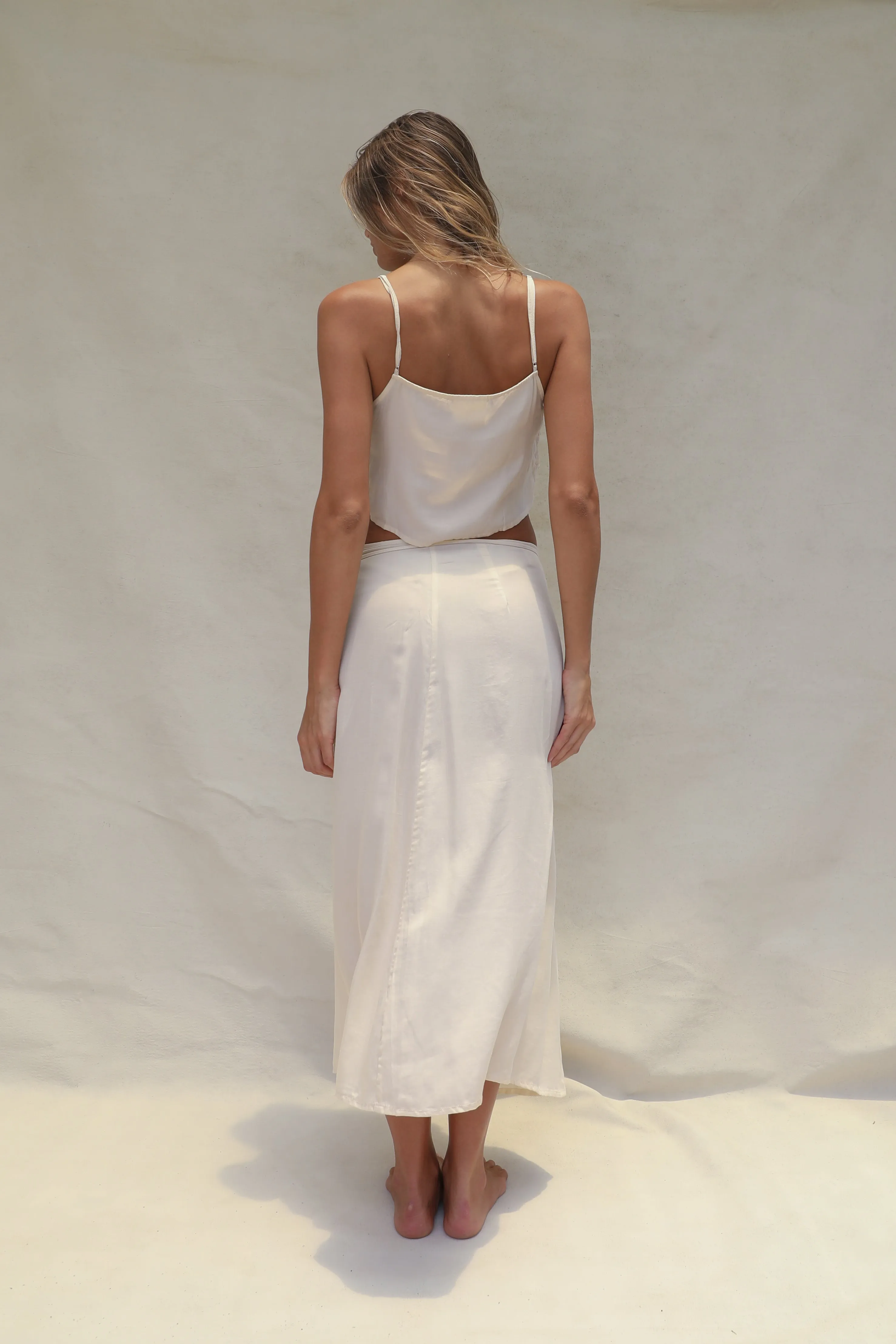 Holiday Wrap Skirt - Bleached Sand sold by Stone Fox Swim product image thumbnail 5