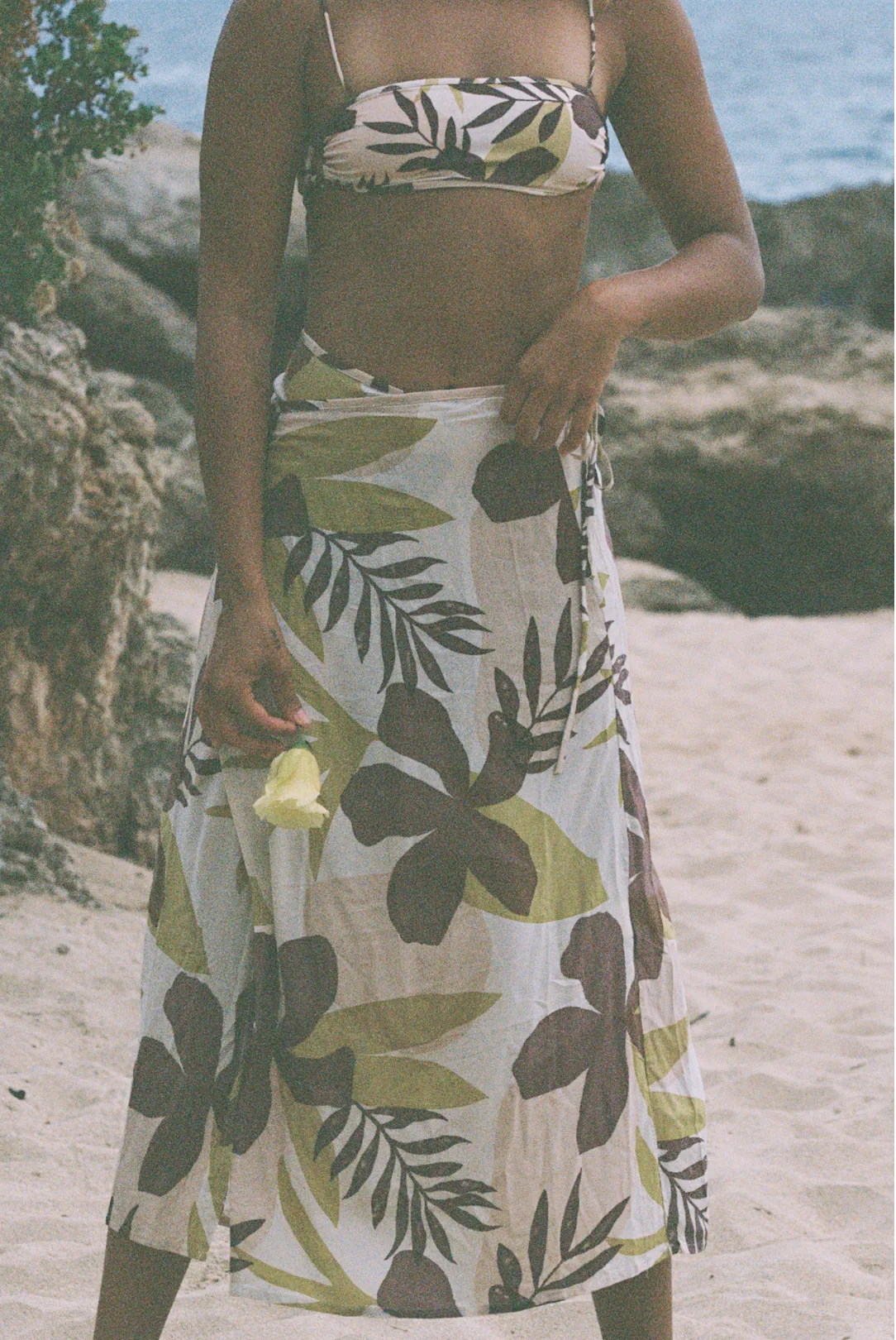 Holiday Wrap Skirt - Tropical Tonal sold by Stone Fox Swim product image thumbnail 2