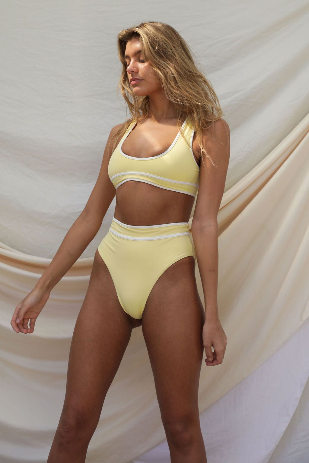 Dhalia Bikini Top - Pale Banana sold by Stone Fox Swim product image thumbnail 3