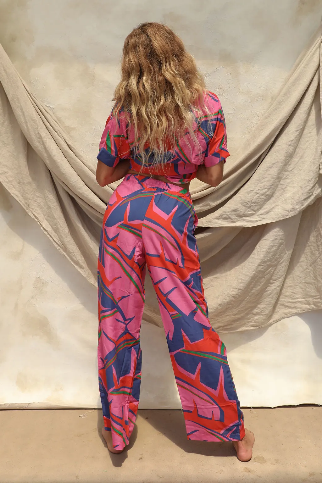 Gita Linen Pant - Canopy Print sold by Stone Fox Swim product image thumbnail 5