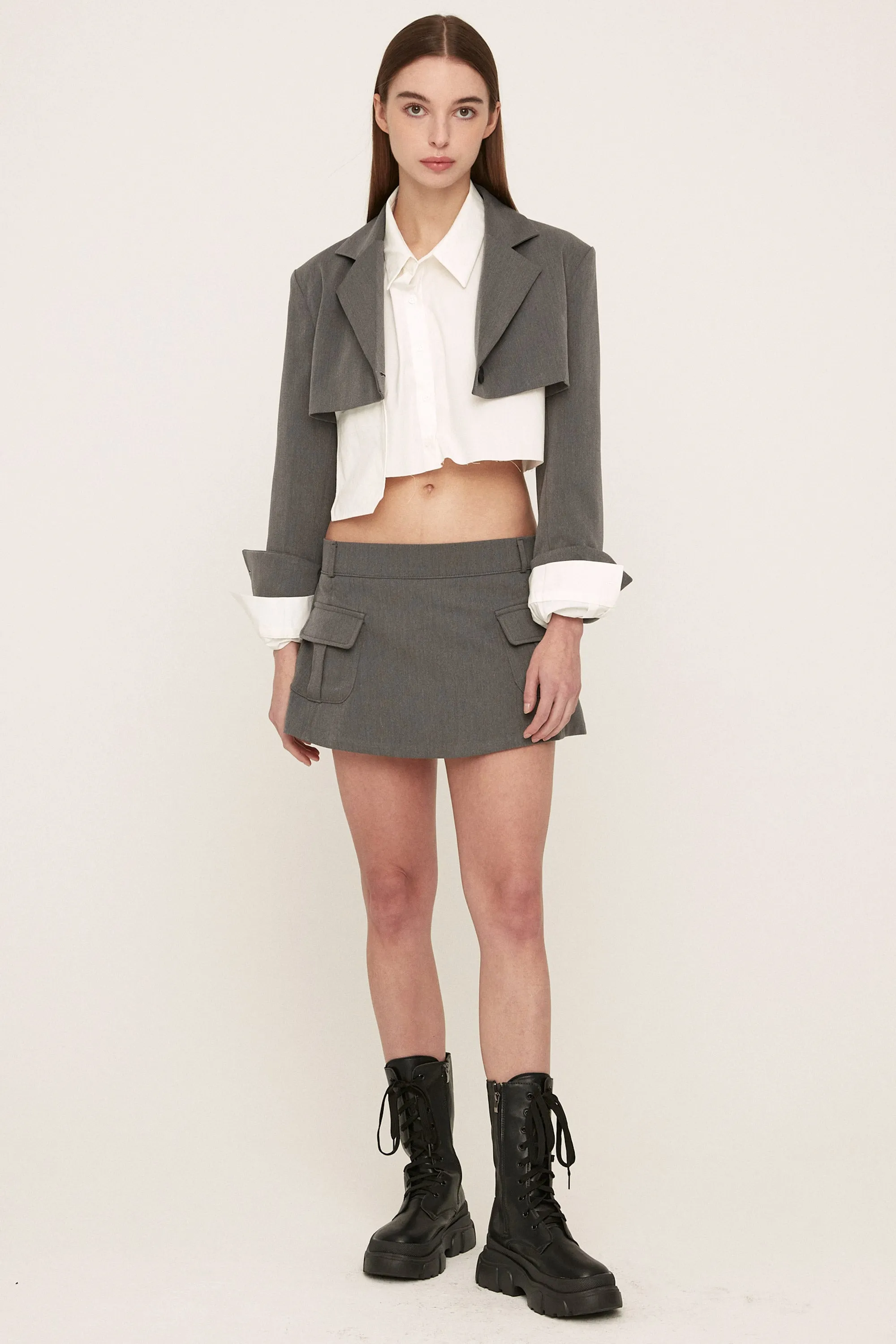 Iris Micro Cropped Jacket sold by storets product image thumbnail 5