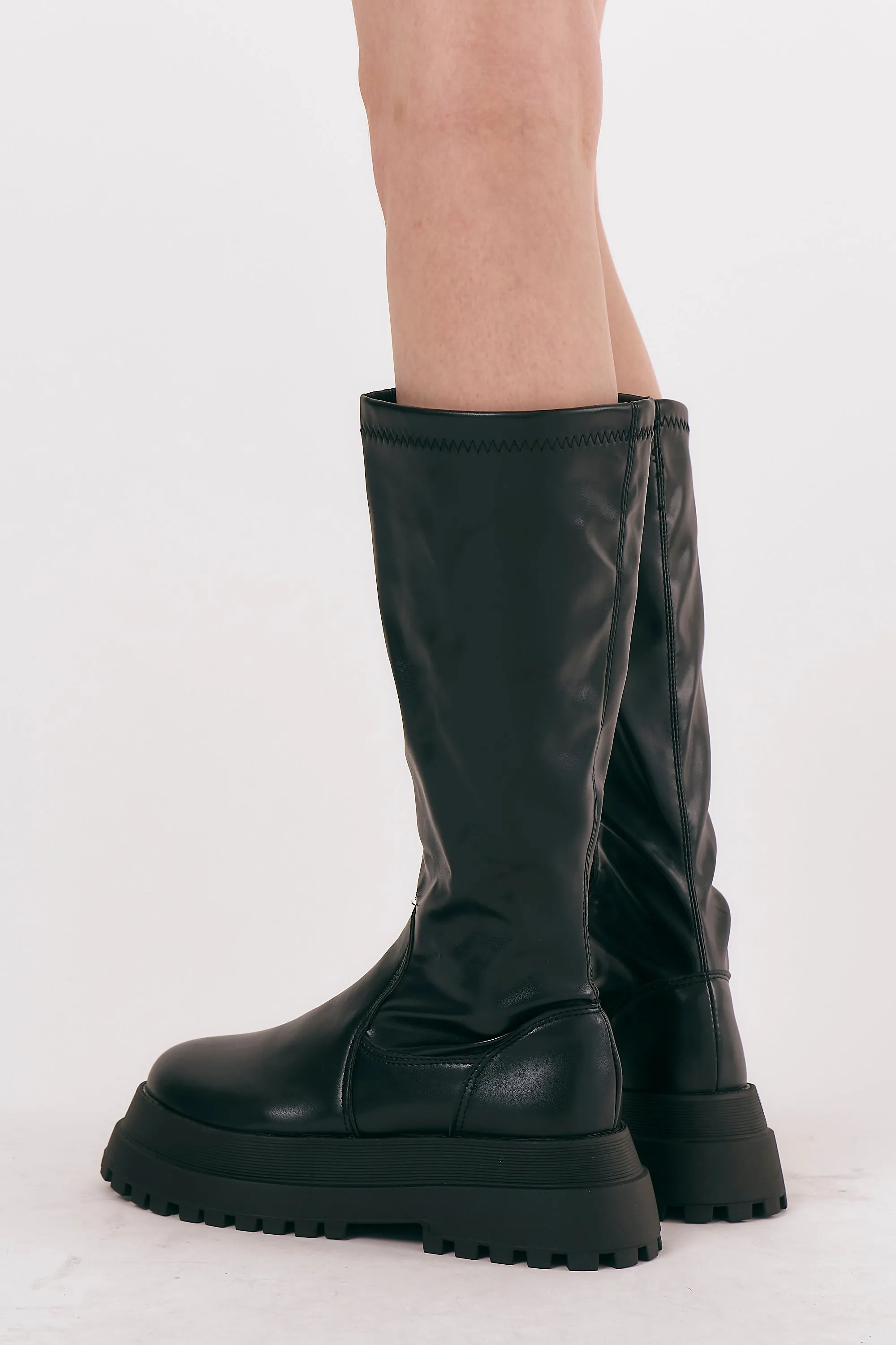 Andy Chunky Knee Length Boots sold by storets product image thumbnail 3