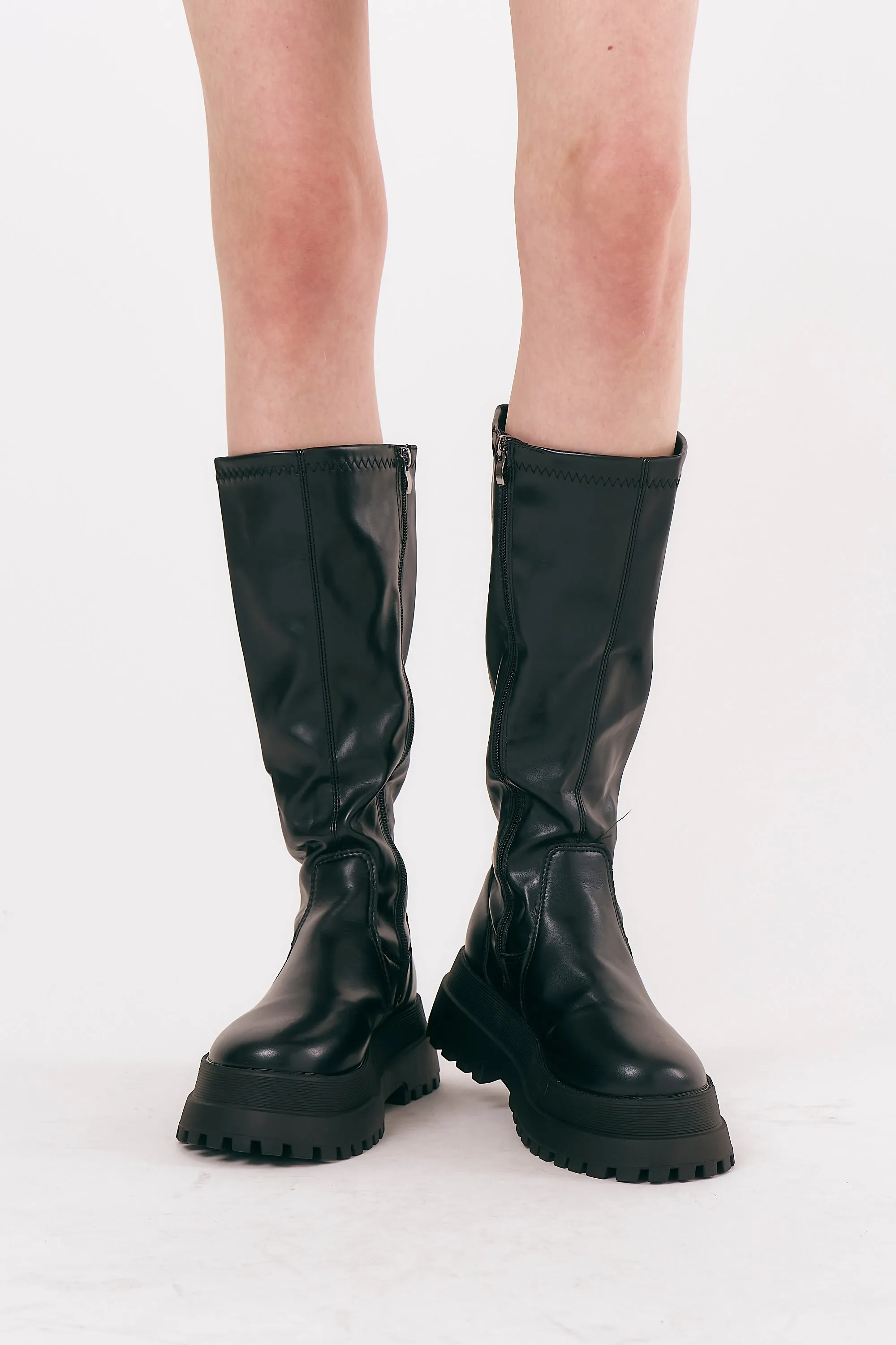 Andy Chunky Knee Length Boots sold by storets
