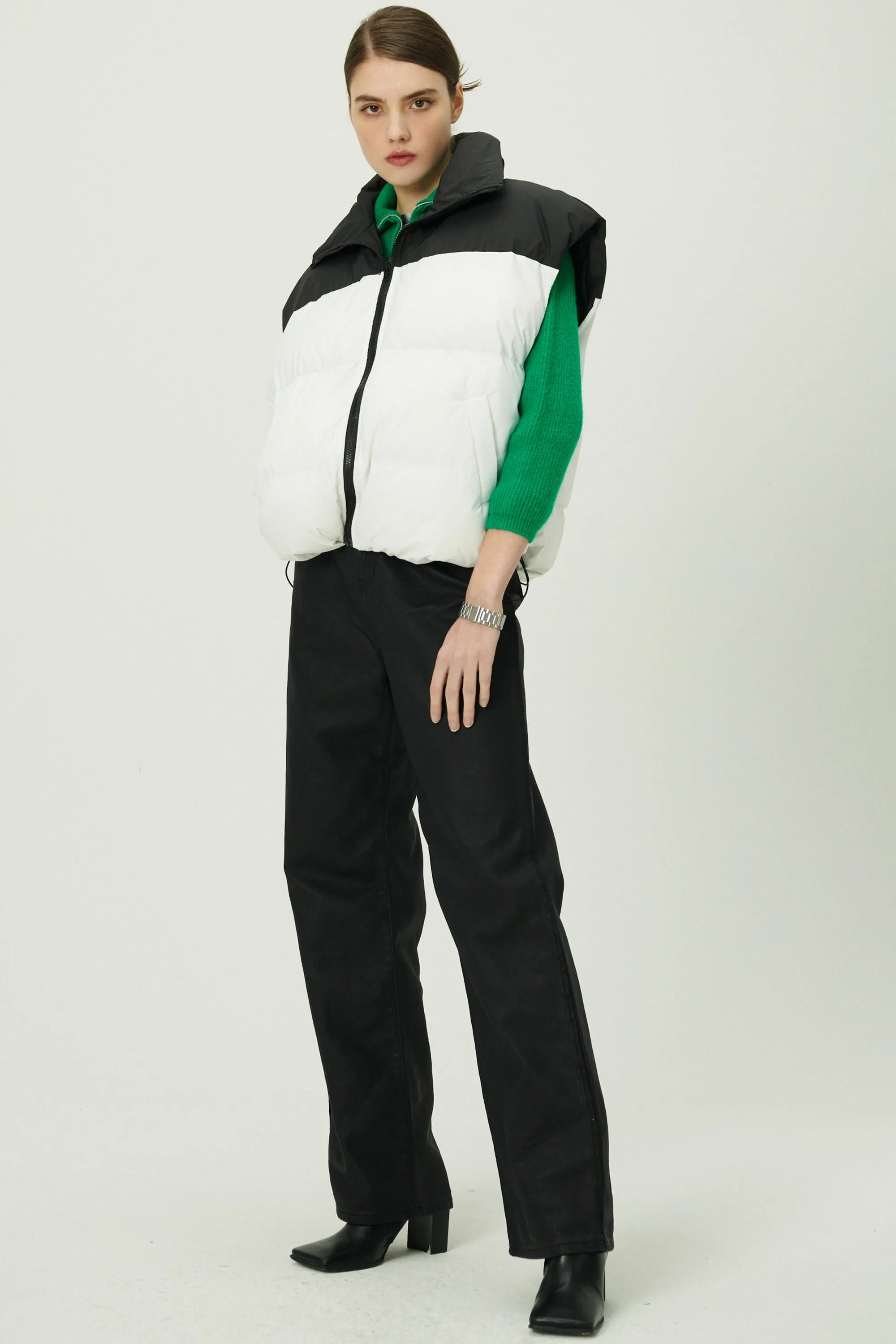Claudia Color Block Puffer Vest sold by storets product image thumbnail 5