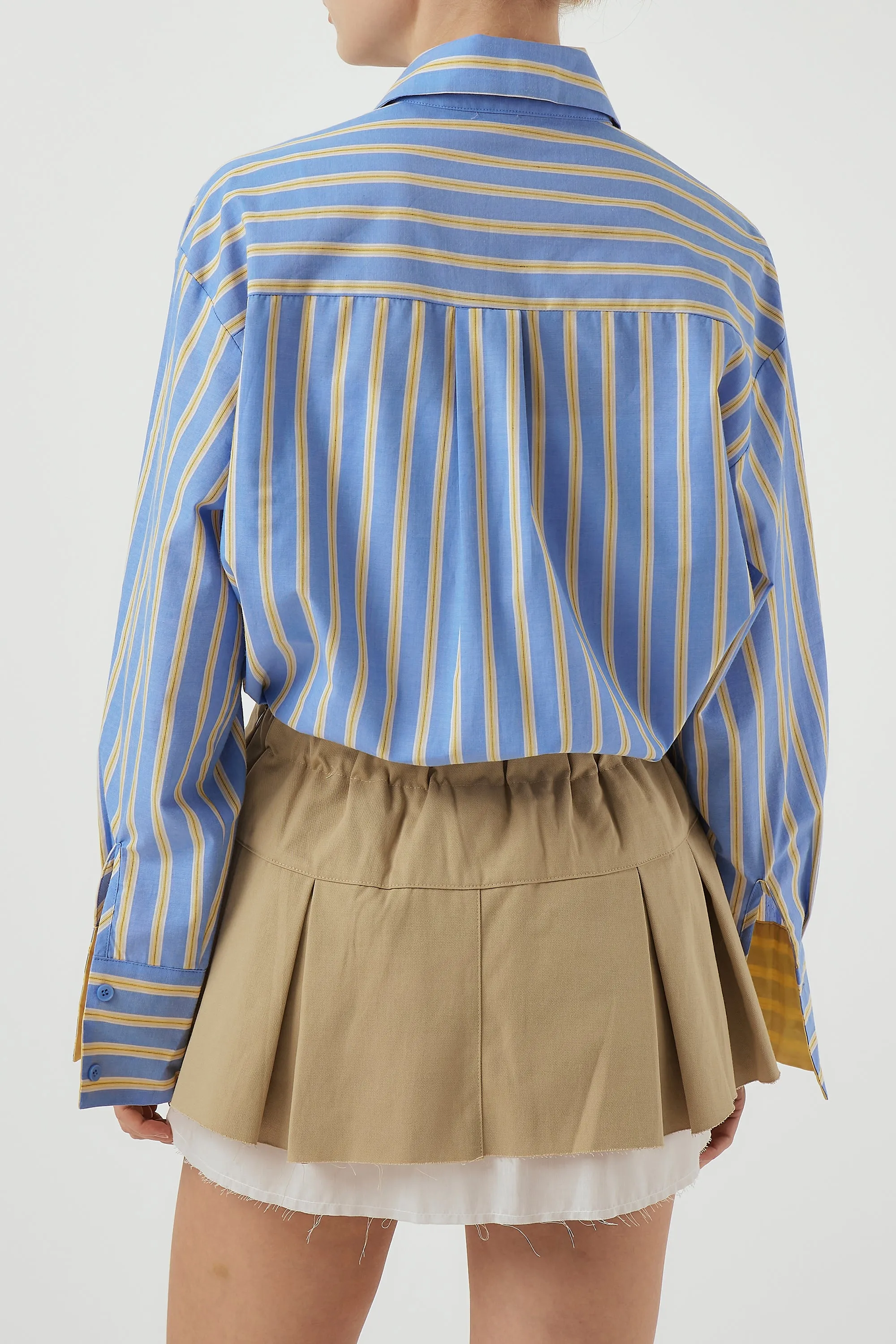 Ayla Oversized Striped Shirt sold by storets product image thumbnail 4
