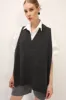 Lyla Oversized Knit Vest sold by storets