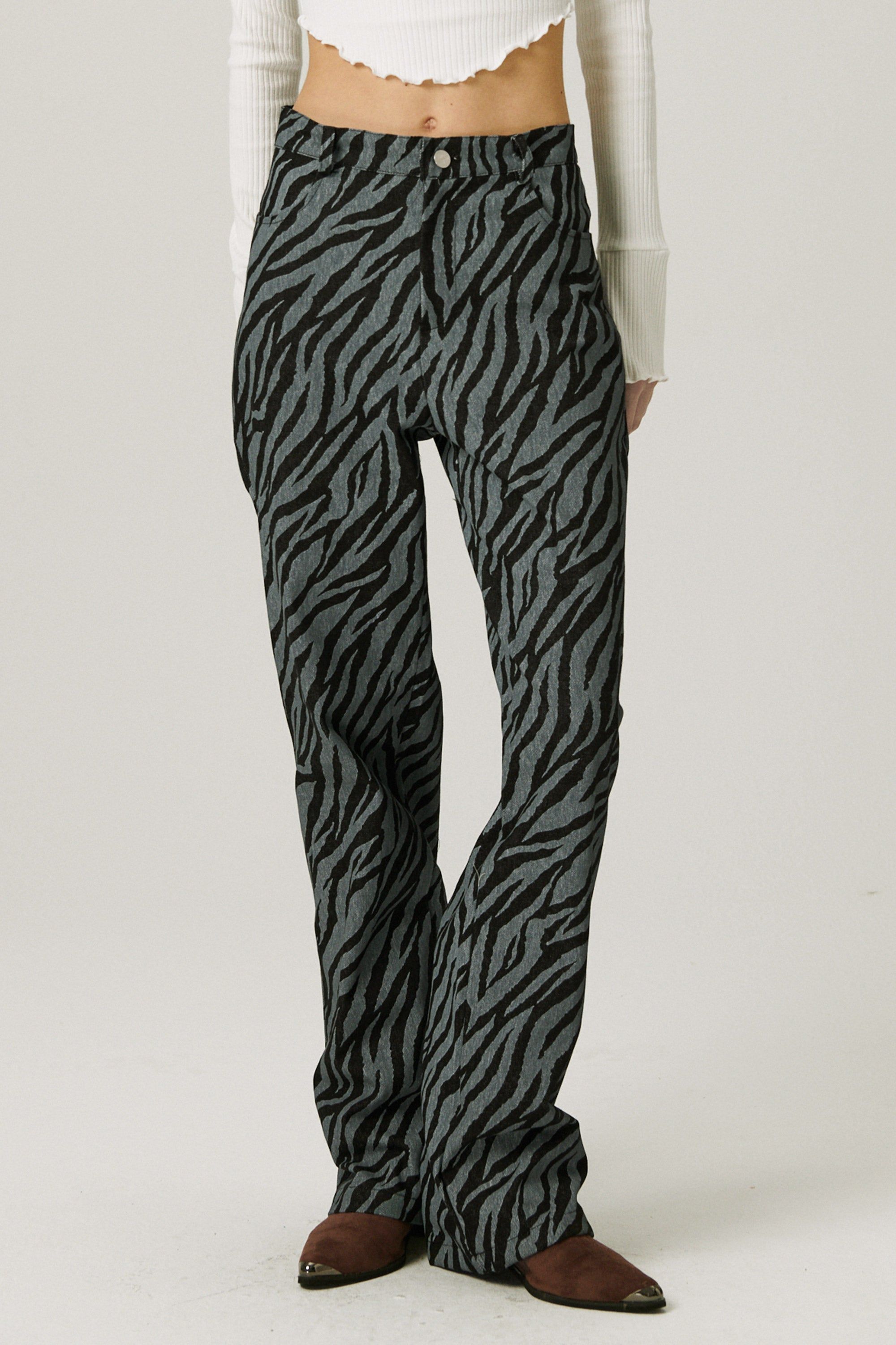 Ivy Wide Leg Pants in Zebra sold by storets product image thumbnail 5