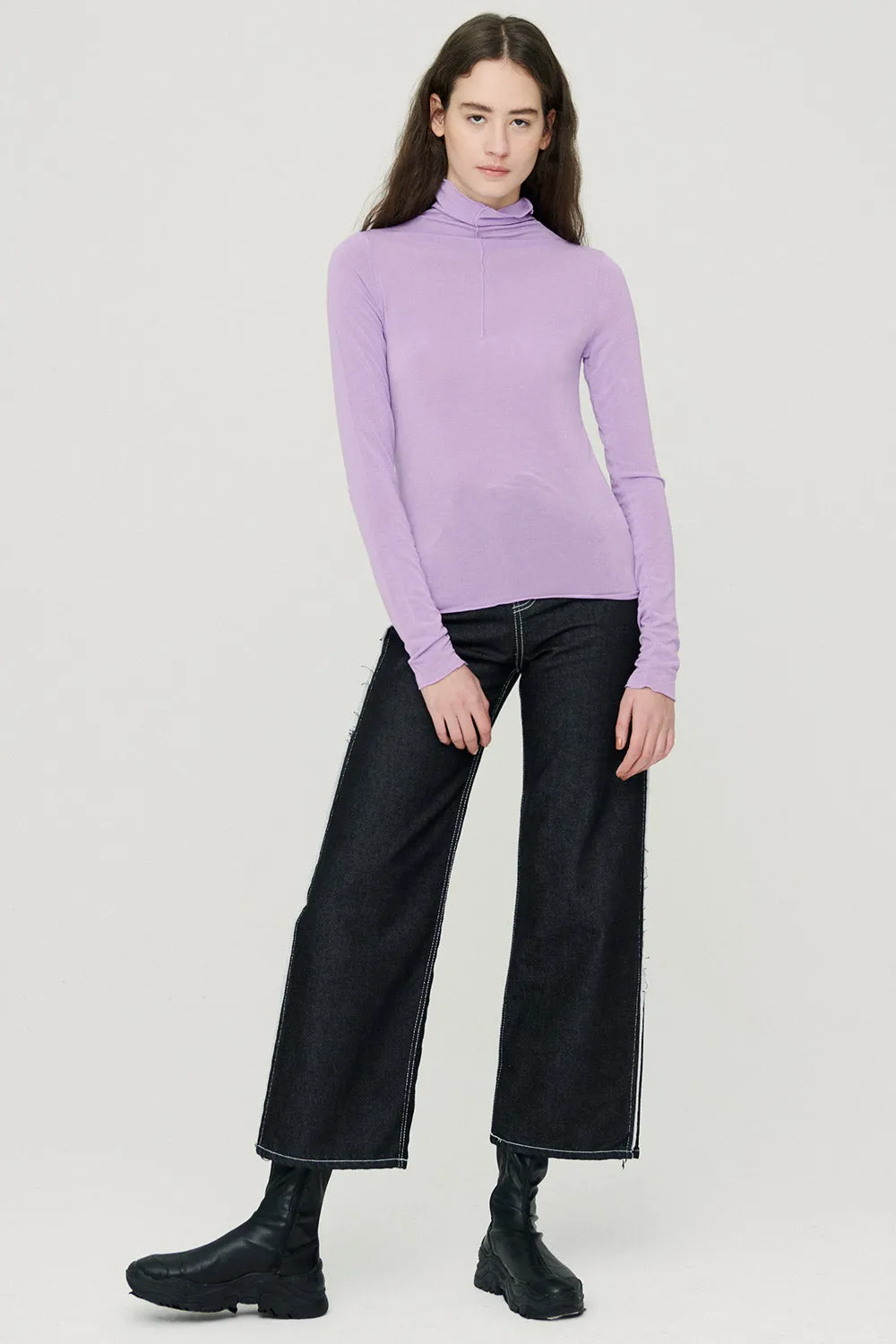 Ivy High Neck Sheer Top sold by storets product image thumbnail 3