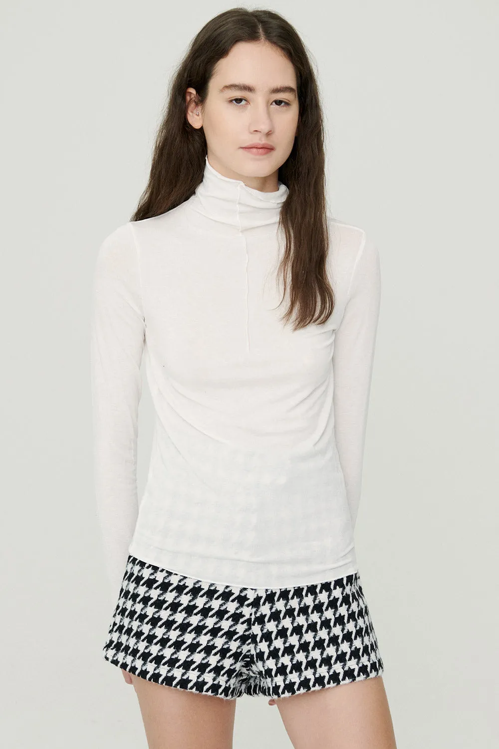 Ivy High Neck Sheer Top sold by storets product image thumbnail 2