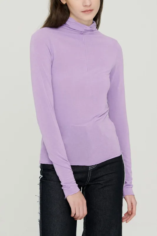 Ivy High Neck Sheer Top sold by storets