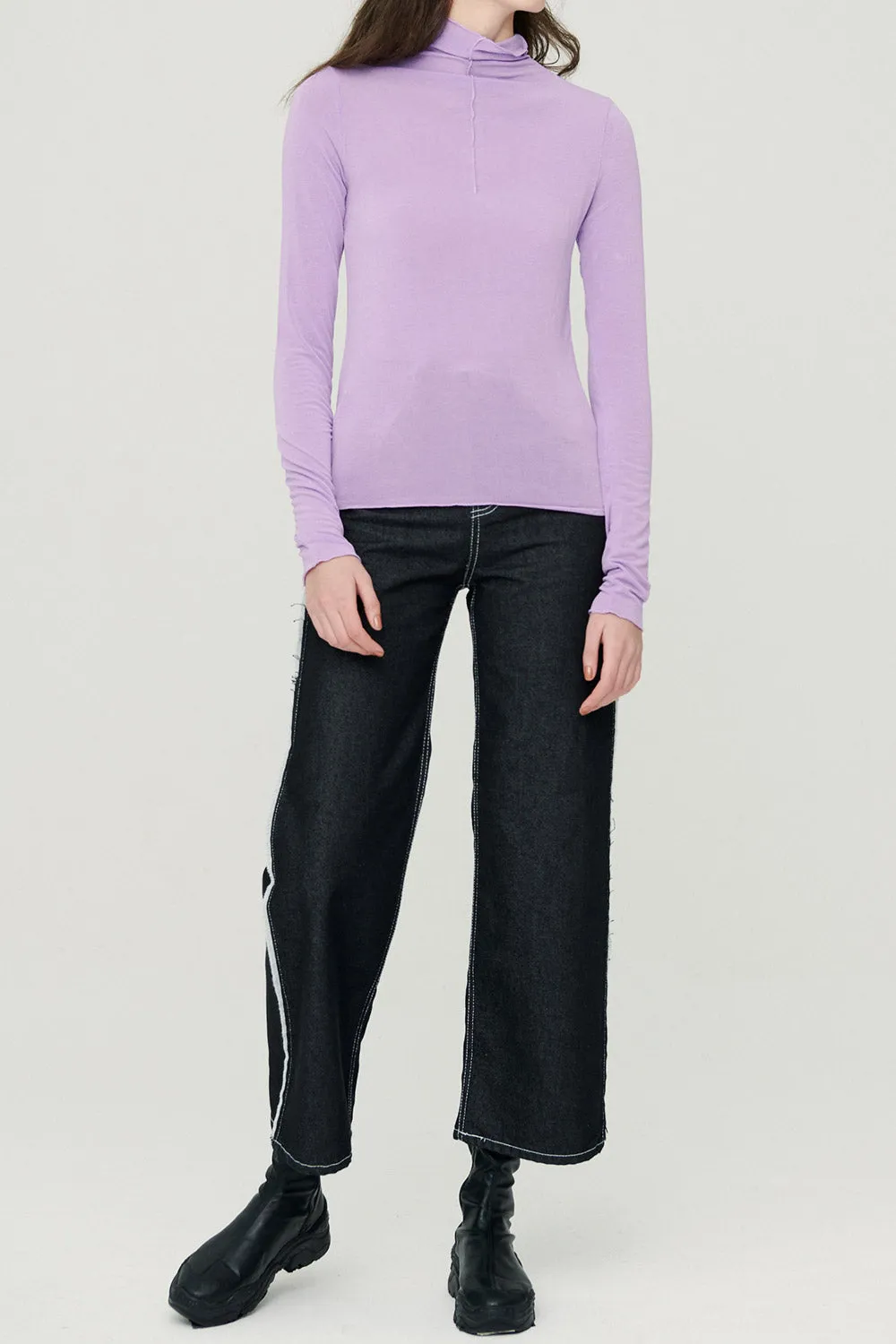 Ivy High Neck Sheer Top sold by storets product image thumbnail 4