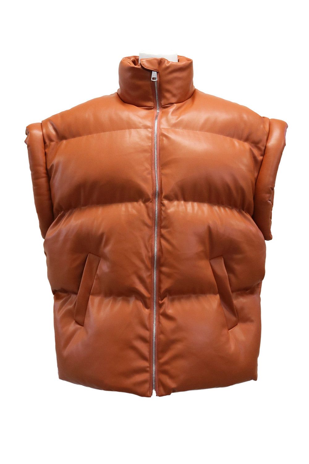 Destiny Pleather Puffer Vest sold by storets product image thumbnail 6