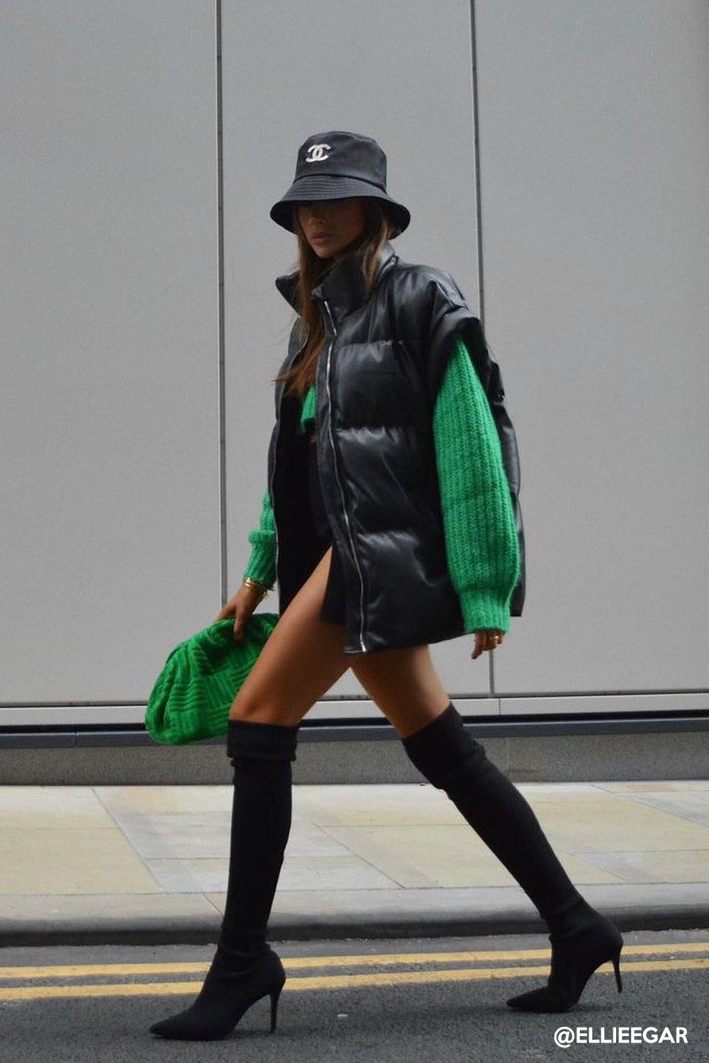 Destiny Pleather Puffer Vest sold by storets