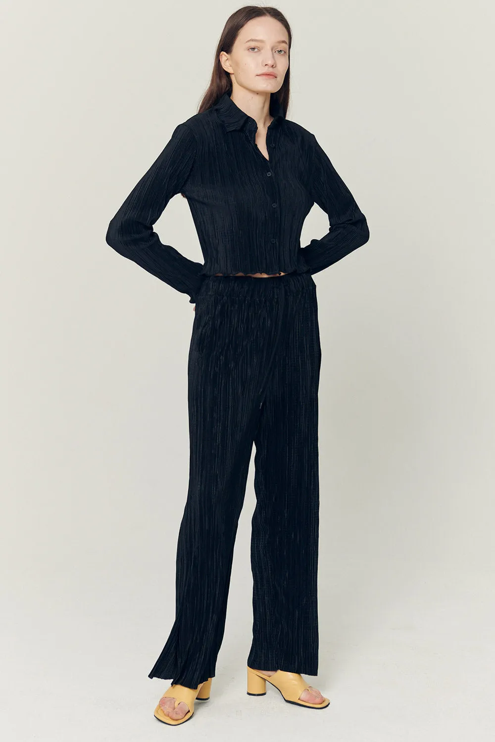 Peyton Crinkled Pleated Pants sold by storets product image thumbnail 5