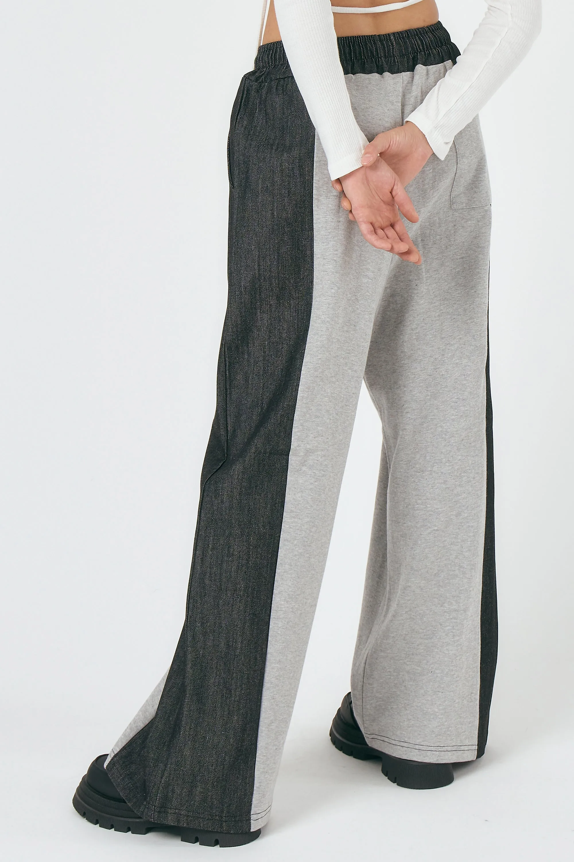 Maya Wide-Leg Track Pants sold by storets product image thumbnail 3