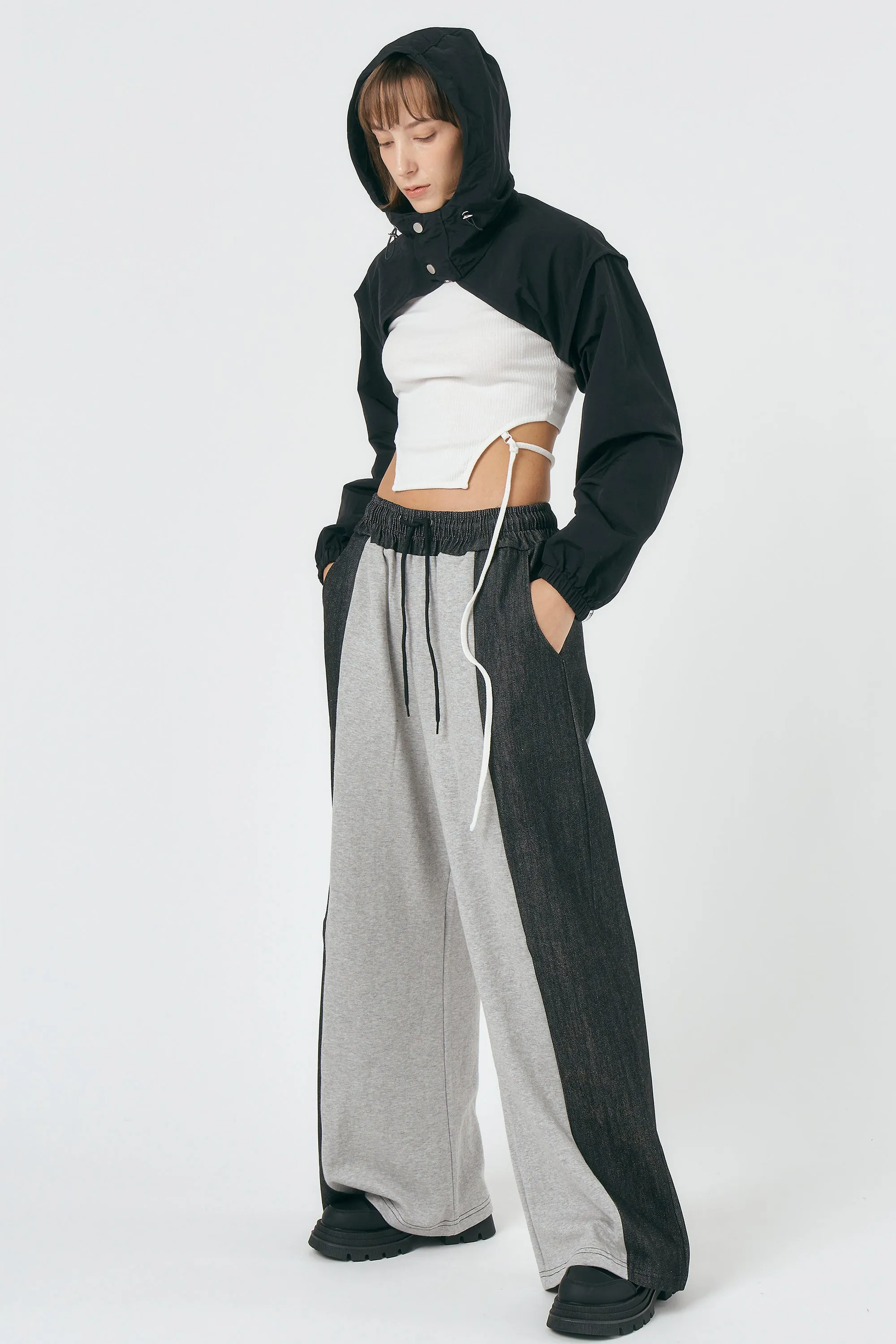 Maya Wide-Leg Track Pants sold by storets product image thumbnail 2