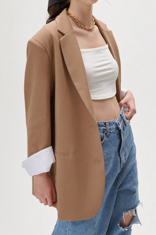 Mar Vivid Boyfriend Blazer sold by storets