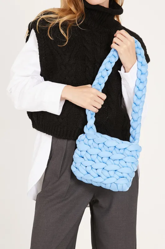 Yvette Chunky Knitted Shoulder Bag sold by storets